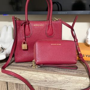 MICHAEL KORS MERCER BAG AND WALLET